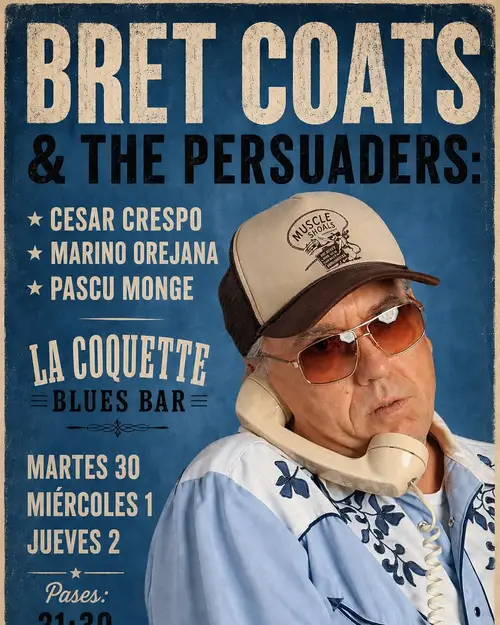 Bret Coats & The Persuaders en La Coquette Blues Bar (Madrid)