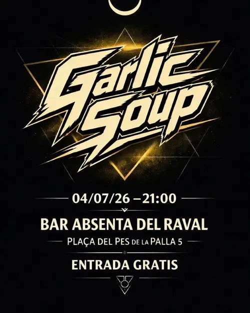 Garlic Soup en Absenta del raval (Barcelona)
