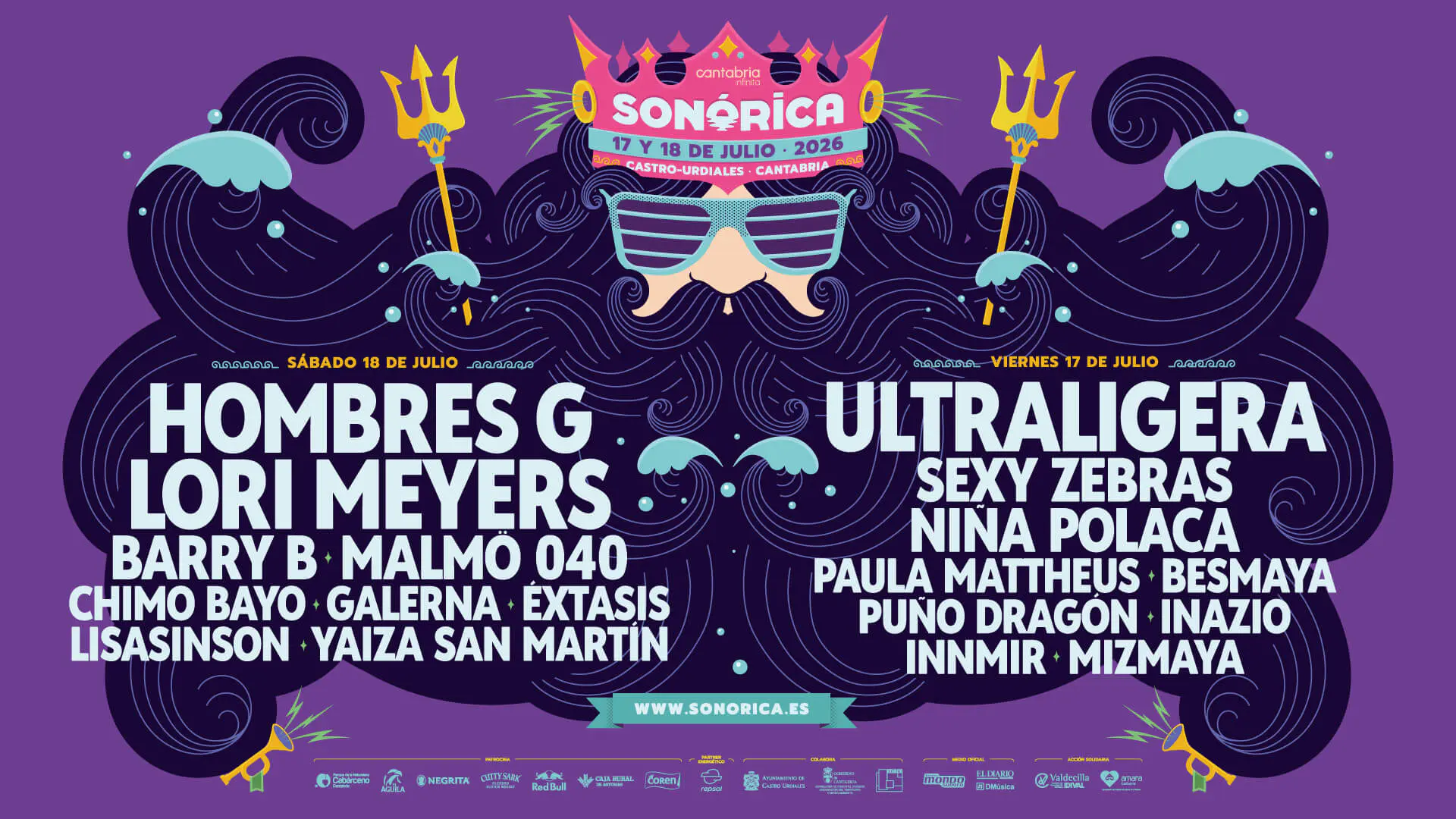 Cartel oficial del festival Sonórica 2026