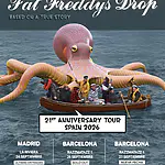 Cartel oficial de la gira de Fat Freddy's Drop en España para sus conciertos de 2026 en Madrid y Barcelona