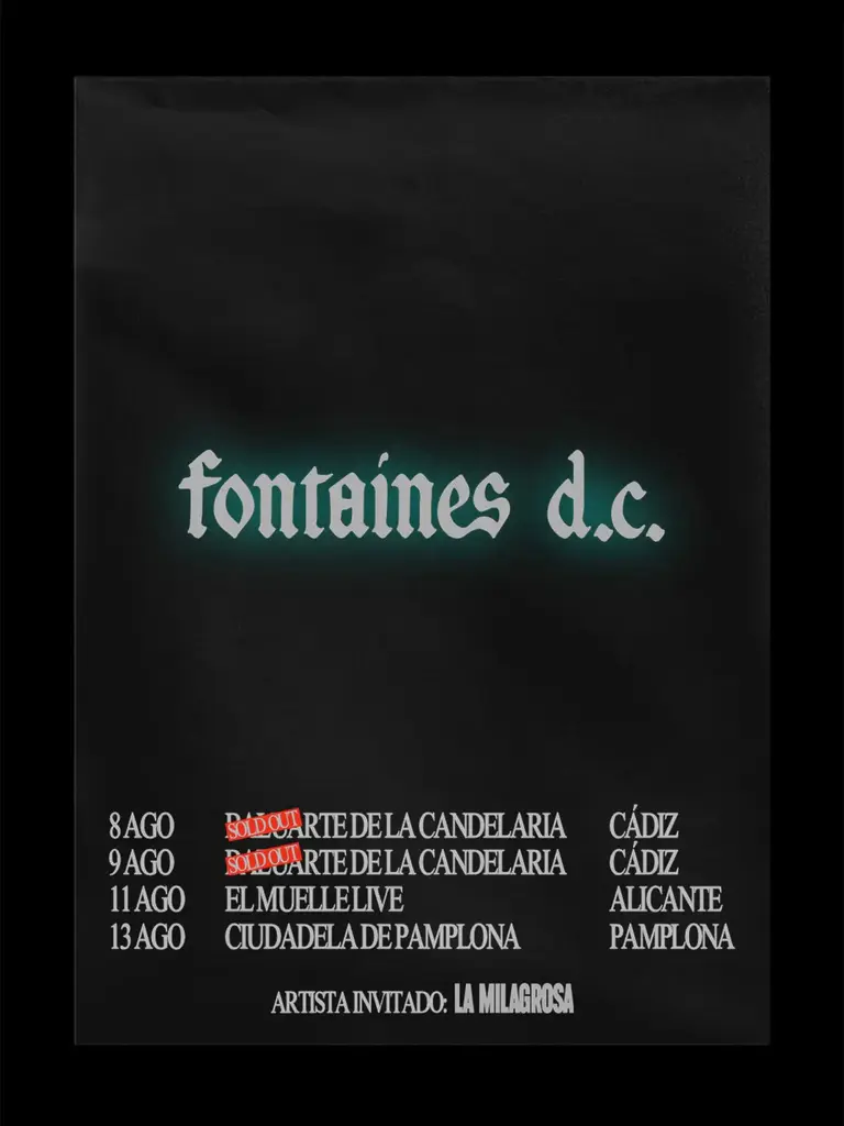 Fontaines D.C. en Cádiz: Una noche de post-punk en el Baluarte de la Candelaria