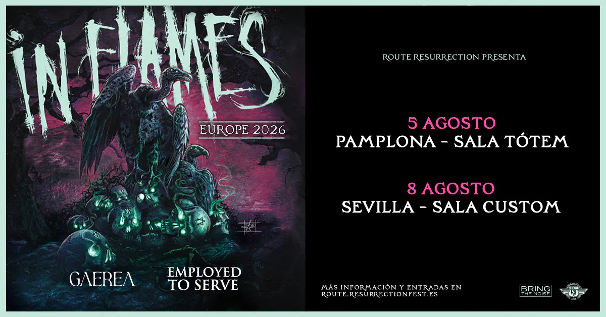 In Flames en Pamplona – 5 de agosto de 2026