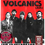 Cartel de los conciertos de The Volcanics en España en octubre de 2026 en Hell Dorado (Vitoria) y AMC Bocanegra (Asturias).