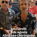 Cartel oficial del concierto de Los Farelli en El Afrikano de Sanlúcar de Barrameda el 8 de agosto de 2026