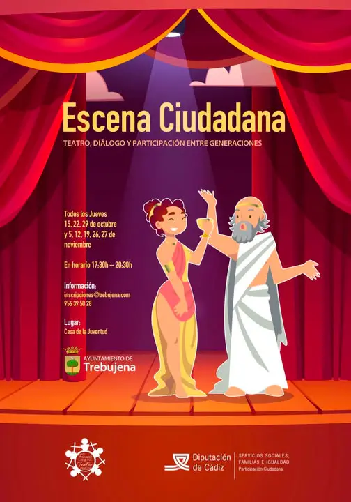 ‘Escena Ciudadana’ en Trebujena: El teatro intergeneracional como herramienta de diálogo, participación y convivencia