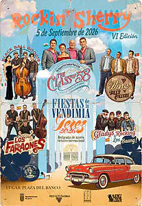 El festival Rockin’ Sherry celebra su VI edición en las Fiestas de la Vendimia de Jerez con The Class of ’58 a la cabeza