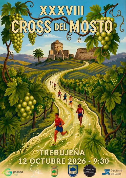 El XXXVIII Cross del Mosto de Trebujena aúna deporte, tradición vitivinícola y paisaje entre viñedos