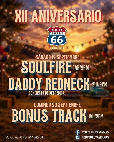 Bonus Track en ROUTE 66 Tabernas (Tabernas)