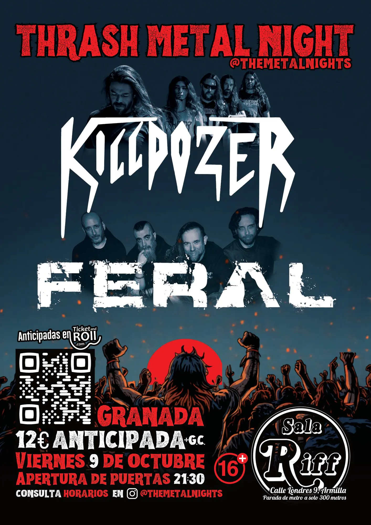 Killdozer en Sala Riff (Granada)