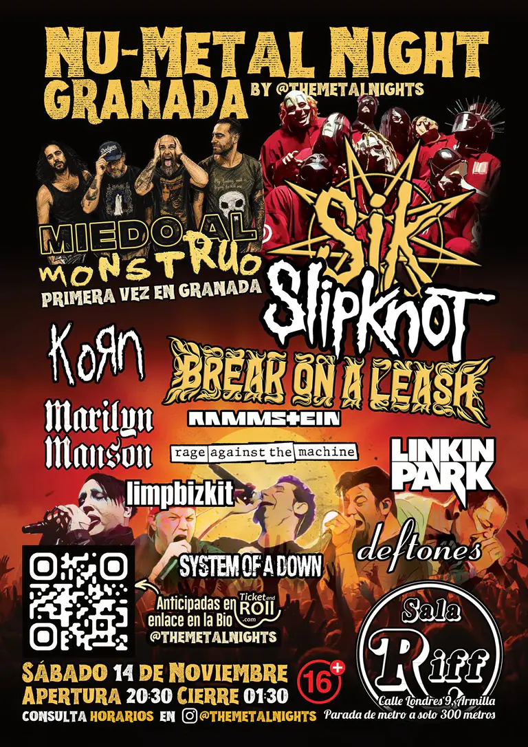 Nu-Metal Night Granada - Miedo al Monstruo + Sik + Break On A Leash