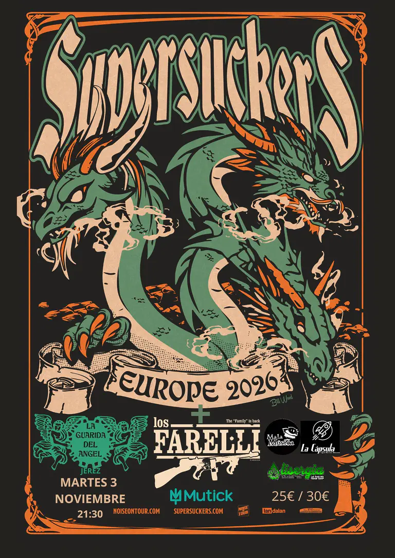 Supersukers + Los Farelli 3 Noviembre