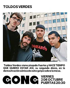 Toldos Verdes en Gong Galaxy Club de Oviedo: Melodías Efervescentes e Indie Pop