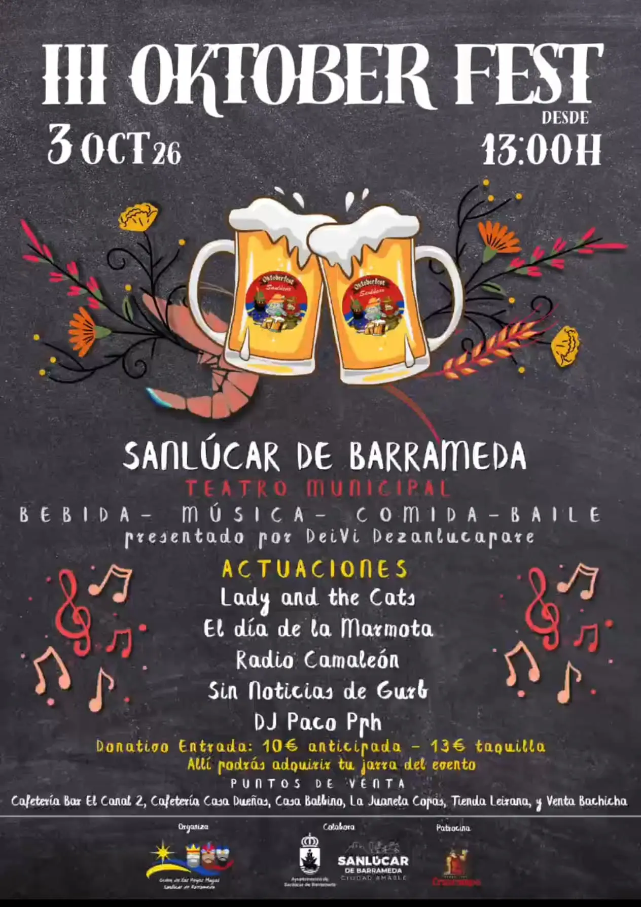 Cartel III Oktober Fest 2026 Sanlúcar de Barrameda