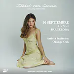 Cartel del concierto de Isabel van Gelder con Orange Oak en Sala La Nau (Barcelona) 2026