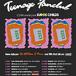 Cartel oficial de la gira de Teenage Fanclub y Euros Childs en España 2026