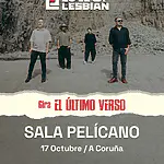 Cartel oficial del concierto de Love of Lesbian en Sala Pelí­cano A Coruña - Gira El Último Verso