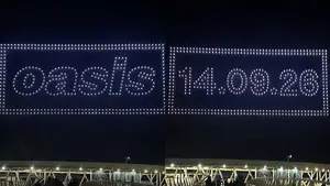 Oasis proyecta un misterioso mensaje sobre Mánchester y fija la fecha de su próximo gran anuncio para 2027