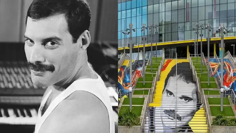 Freddie Mercury mural Wembley en QConciertos