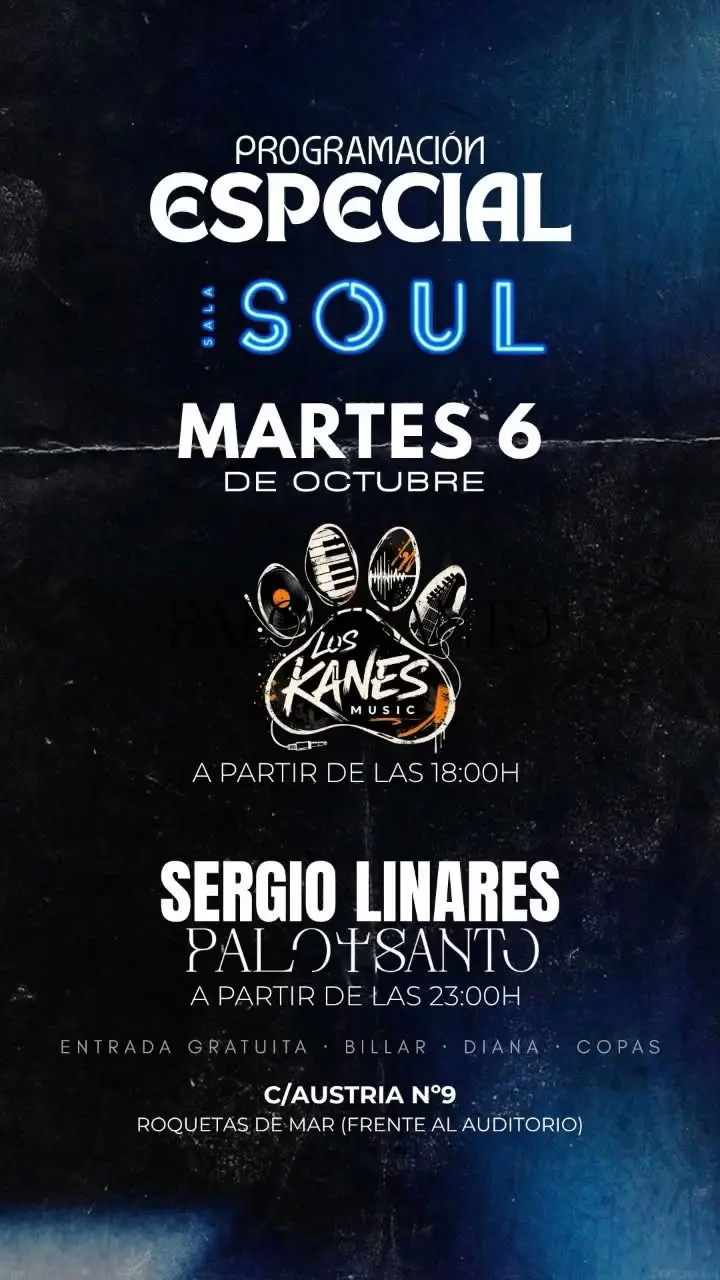 Sergio Linares en Soul Café Roquetas (Roquetas de Mar)