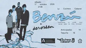 Benzú estrena su álbum debut ‘Donde Todas Las Líneas Convergen’ en Málaga junto a Desorden